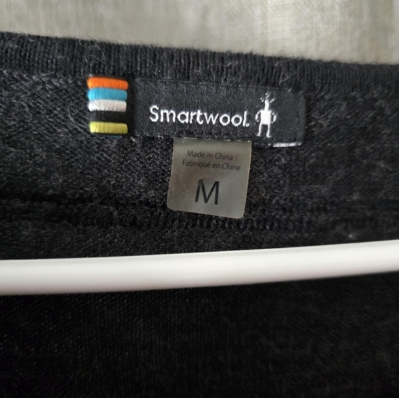 Smartwool Womens Black Ribbed Stripes Merino Wool Lightweight Sweater Size M - Picture 4 of 5